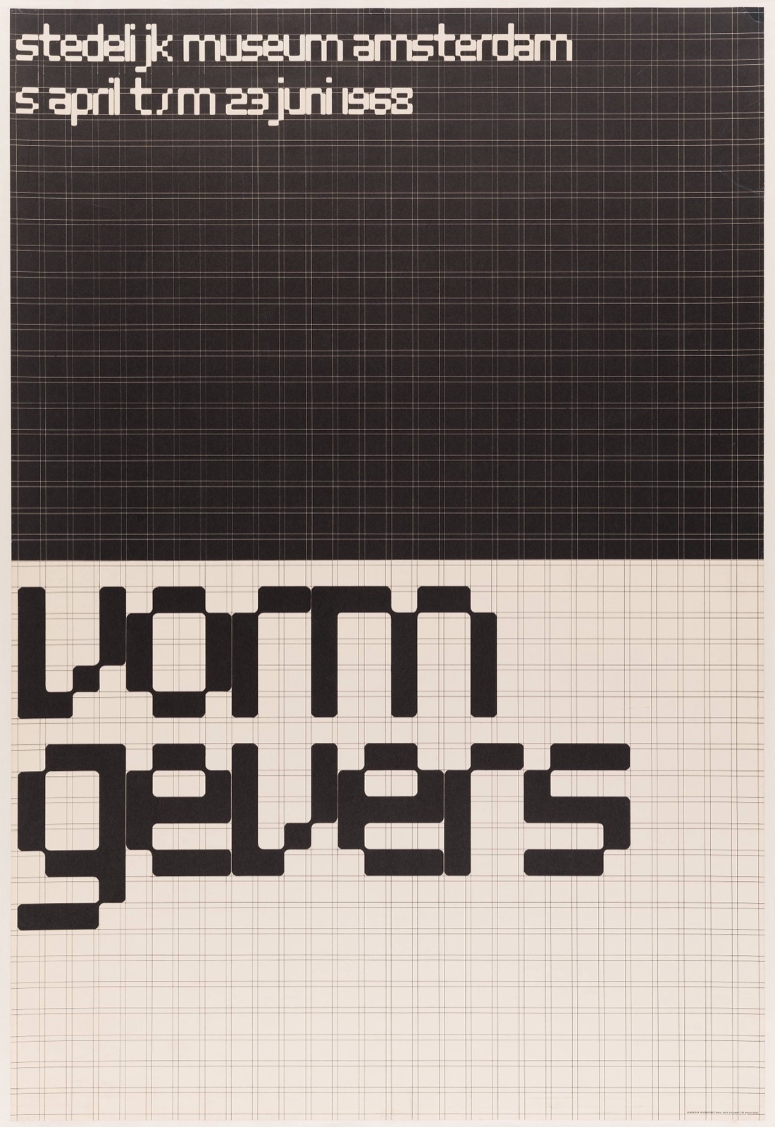 Wim Crouwel — Vormgevers, Stedelijk Museum — 1968